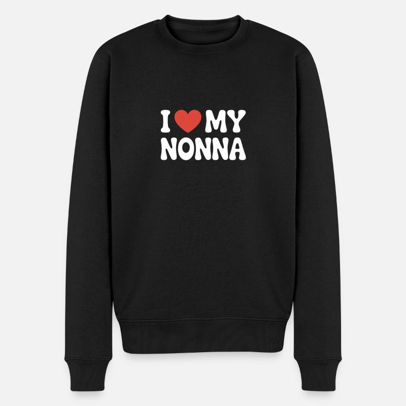 J’aime ma nonna - Pull Premium bio Homme - noir