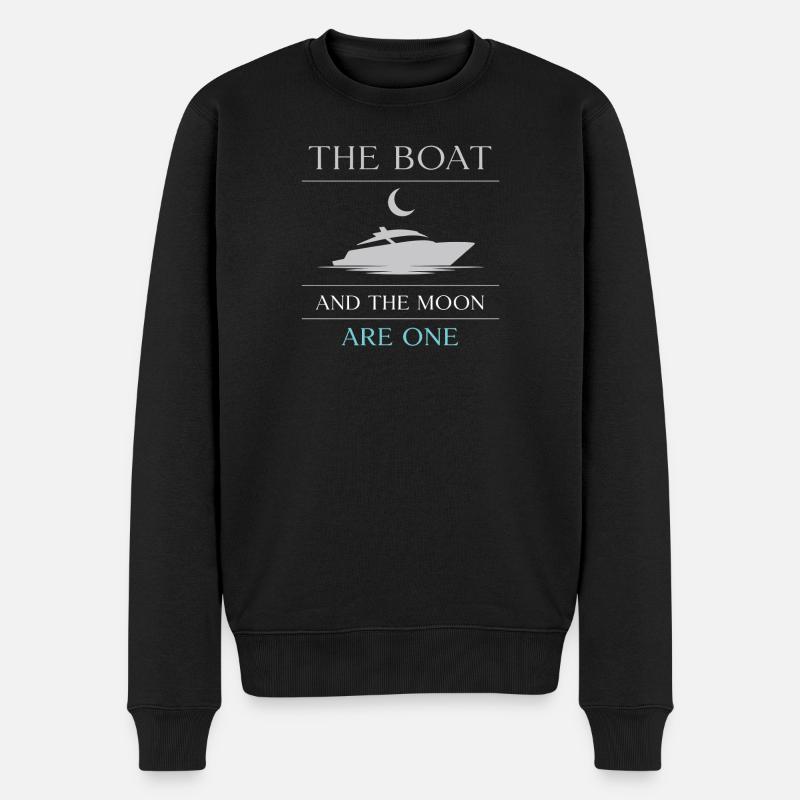Navigation de nuit avec - Pull Premium bio Homme - noir