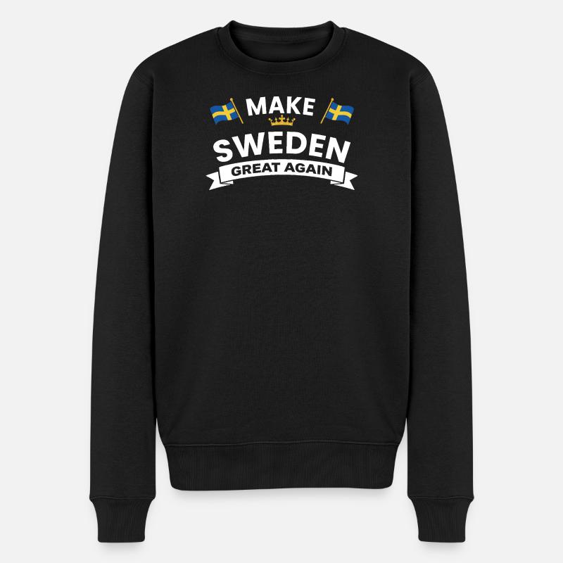 Make Sweden Great Again - Men's Premium Organic Jumper - black