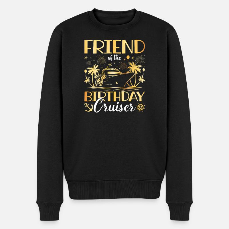 Ami du croiseur d’anniversaire - Pull Premium bio Homme - noir