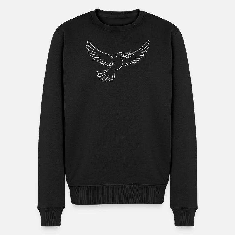 Paix de la colombe - Pull Premium bio Homme - noir