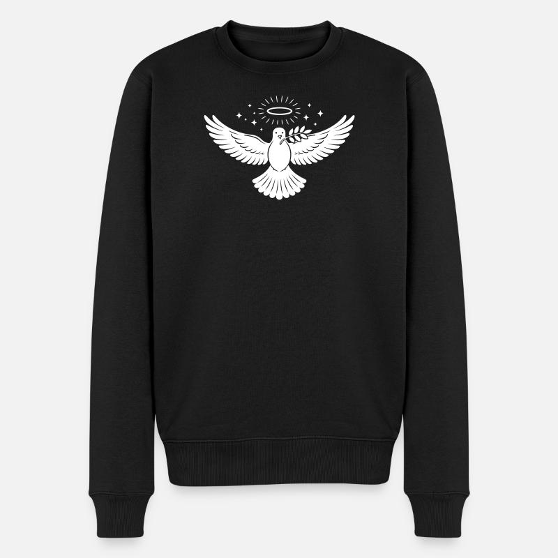 Colombe Sainte Chrétienne - Pull Premium bio Homme - noir