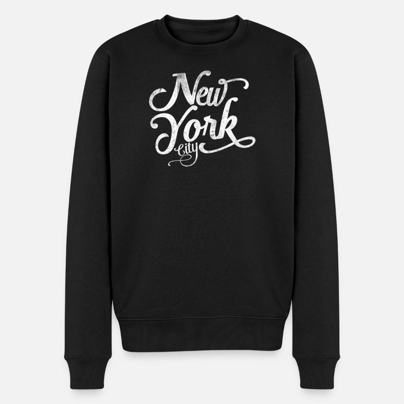 New York - Souvenir classique - Pull Premium bio Homme - noir