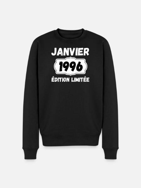 Janvier 1996 Édition Limitée Anniversaire - Pull Premium bio Homme - noir