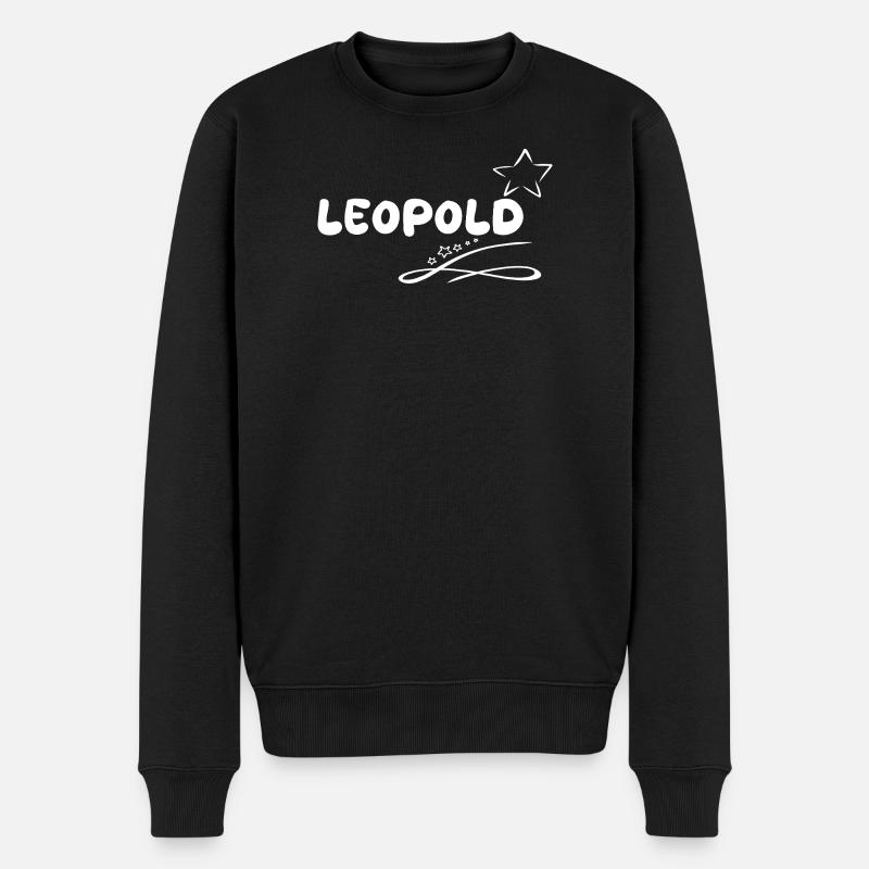 Leopold - Männer Premium Bio Pullover - Schwarz