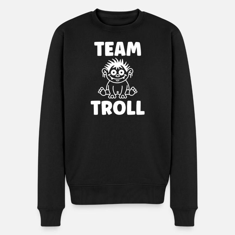 Troll  - Pull Premium bio Homme - noir