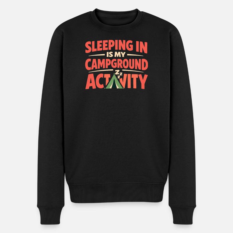 Camping Sleep InEd InM - Pull Premium bio Homme - noir