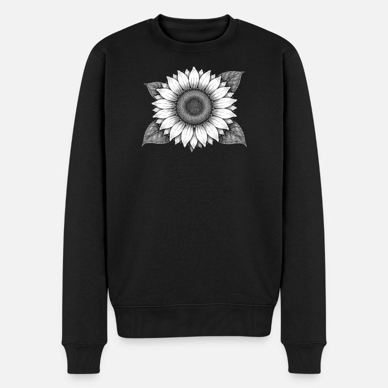 Magie des rayons de tournesol - Pull Premium bio Homme - noir
