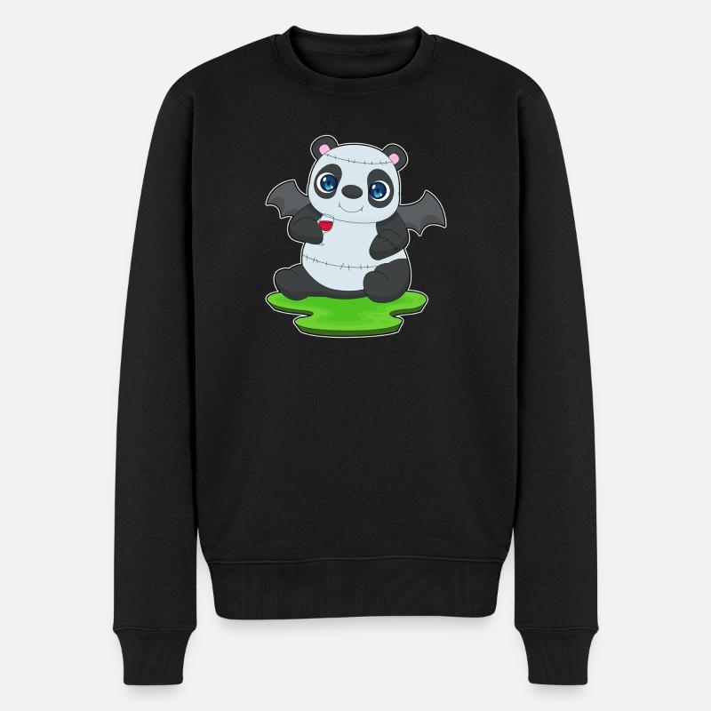Panda Vampire d’Halloween - Pull Premium bio Homme - noir