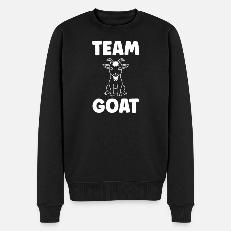 Team GOAT Chèvre Logo - Pull Premium bio Homme - noir