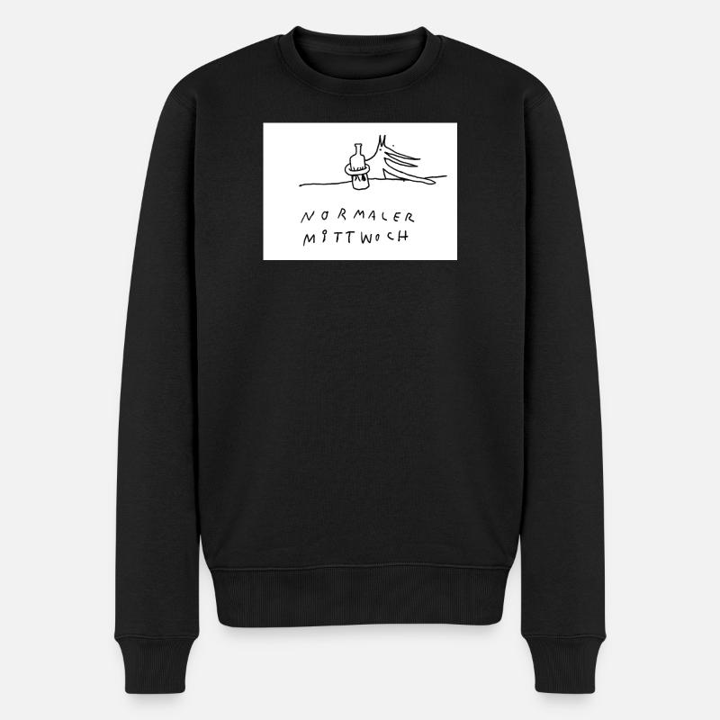 normaler_Mittwoch - Pull Premium bio Homme - noir