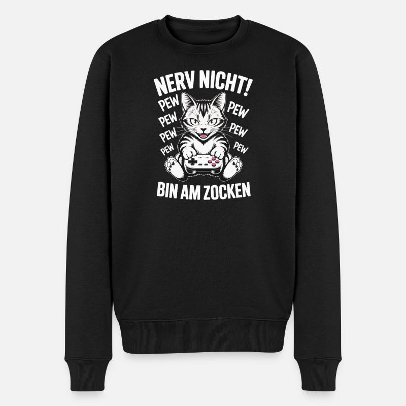 Courage Not I Gaming Cat Design - Pull Premium bio Homme - noir
