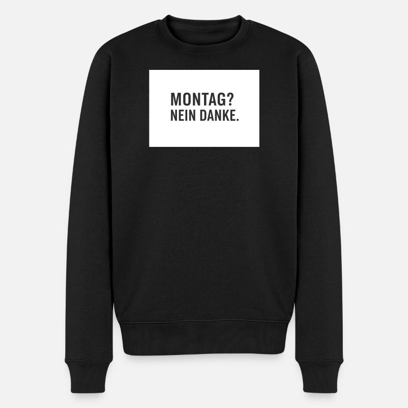 Lundi? Non merci. - Pull Premium bio Homme - noir