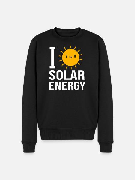 Solar Sustainability Renewable energies - Men's Premium Organic Jumper - black