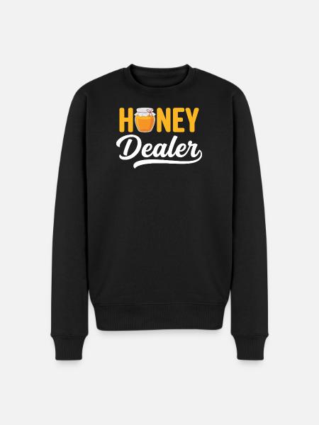 Honey Dealer Beekeeper Honeycomb Beekeeping - Men's Premium Organic Jumper - black