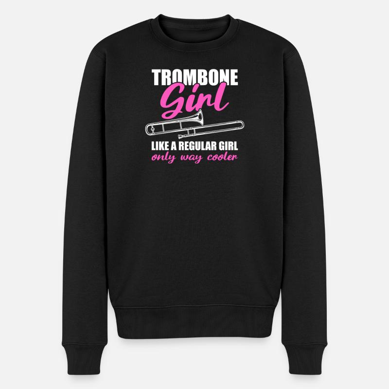 Fille tromboniste Tromboniste - Pull Premium bio Homme - noir