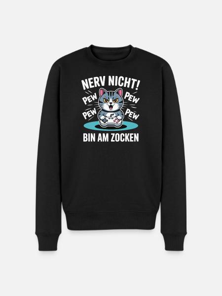 Courage Not I Gaming Cat Design - Pull Premium bio Homme - noir