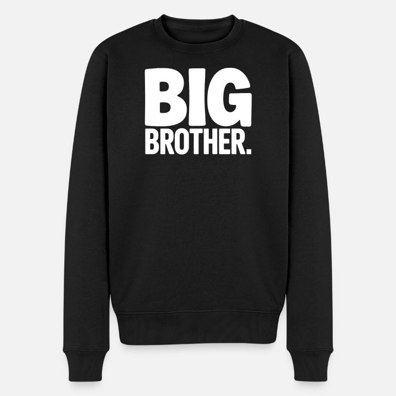 Großer Bruder Überwachung - Männer Premium Bio Pullover - Schwarz