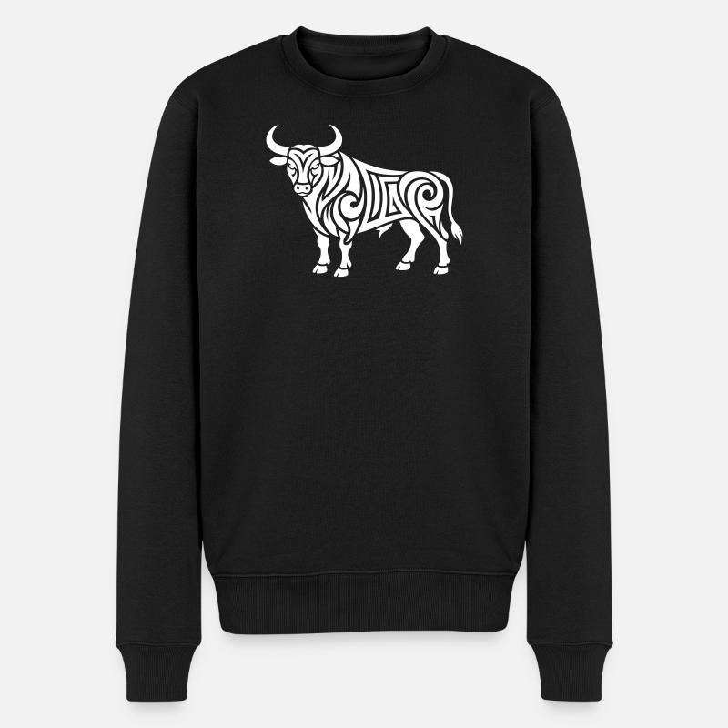 Just a White Bull #3 | N-imal_Wears - Pull Premium bio Homme - noir