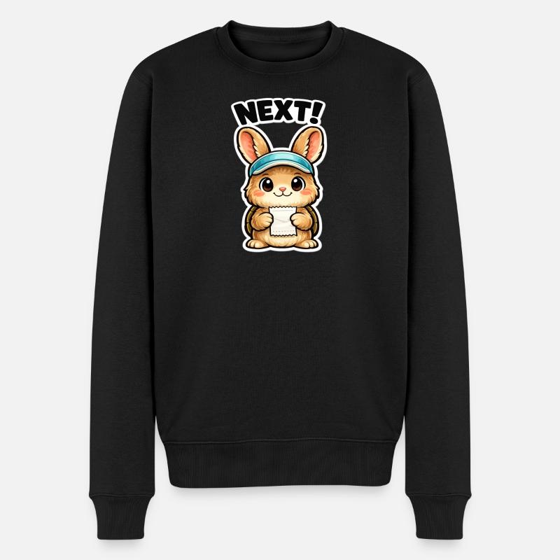 Prochain autocollant Bunny Note - Pull Premium bio Homme - noir