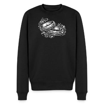 Düğün - Männer Premium Bio Pullover - Schwarz - Vorne - Nico (187cm)