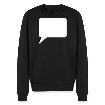 Personnalisez votre propre bande dessinée en bulles de dialogue - Pull Premium bio Homme - noir - Devant - Nico (187cm)