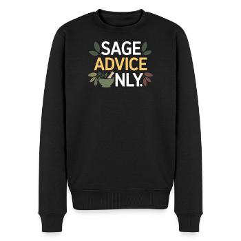 Zertifizierte klinische botanische Spezialistenbekleidung - Männer Premium Bio Pullover - Schwarz - Vorne - Nico (187cm)