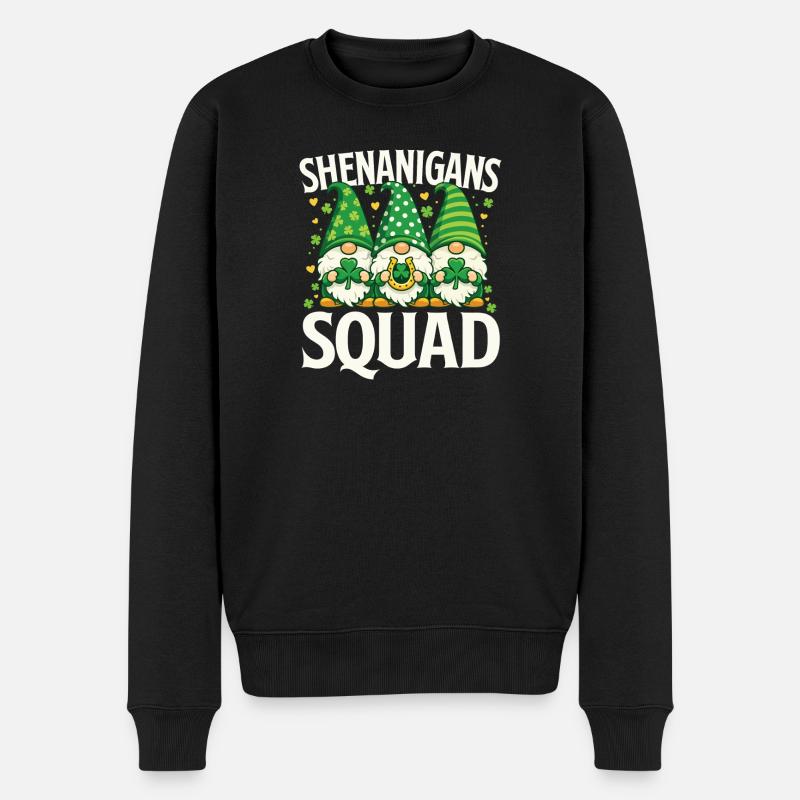 Shenanigans-Mannschaft St Patrick's Irish - Männer Premium Bio Pullover - Schwarz