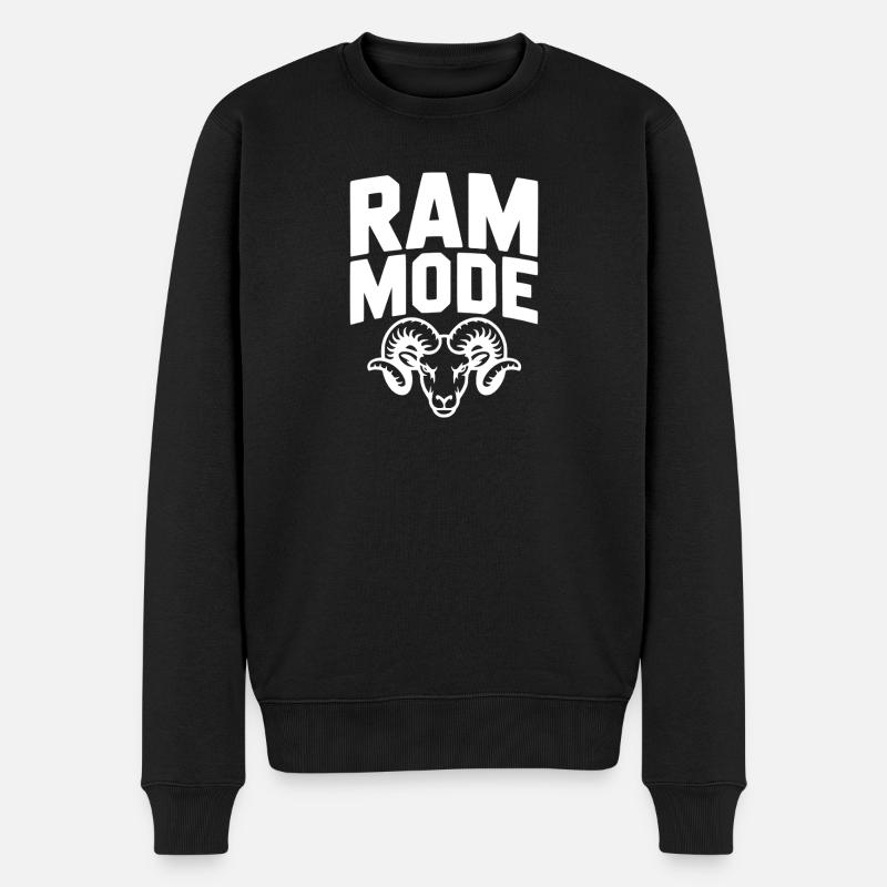 RAM-Modus - Männer Premium Bio Pullover - Schwarz