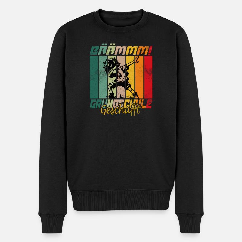 Adieu école primaire de fin d’études - Pull Premium bio Homme - noir