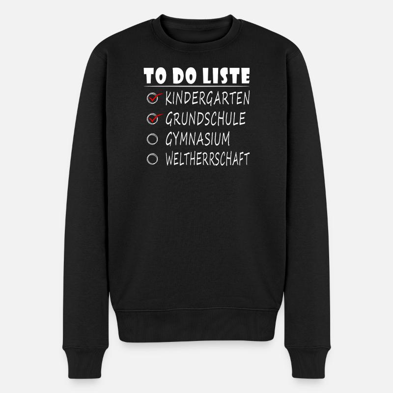 Einschulung Gymnasium 5. Klasse Gymnasiast - Männer Premium Bio Pullover - Schwarz