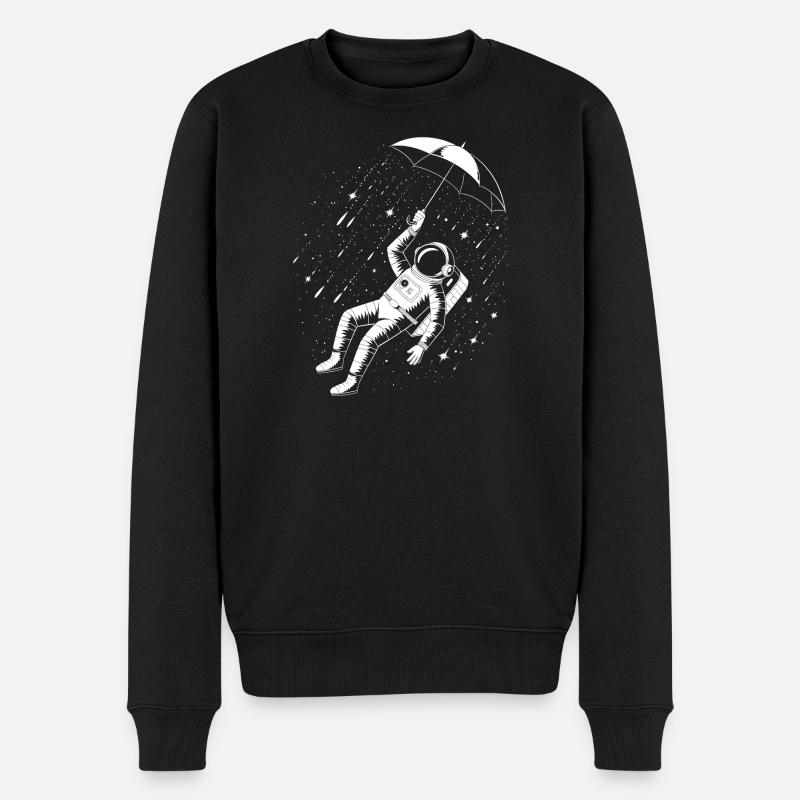 Parapluie Astronaute Pluie Spatiale - Pull Premium bio Homme - noir