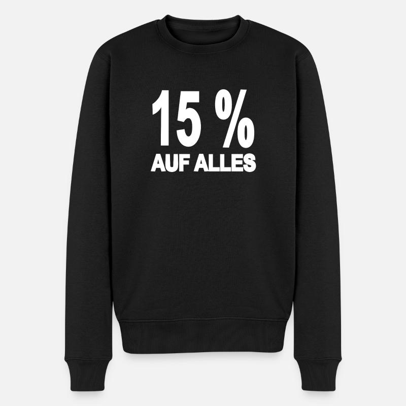 Rabatt - Männer Premium Bio Pullover - Schwarz