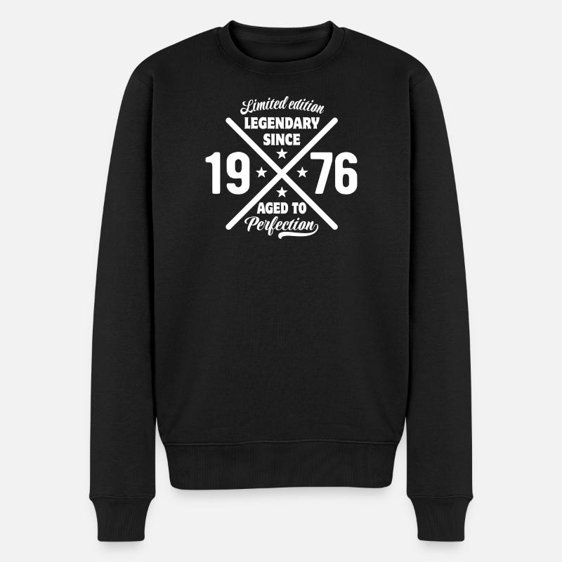 Limited Edition 1976 | Geburtstag Geschenk - Männer Premium Bio Pullover - Schwarz