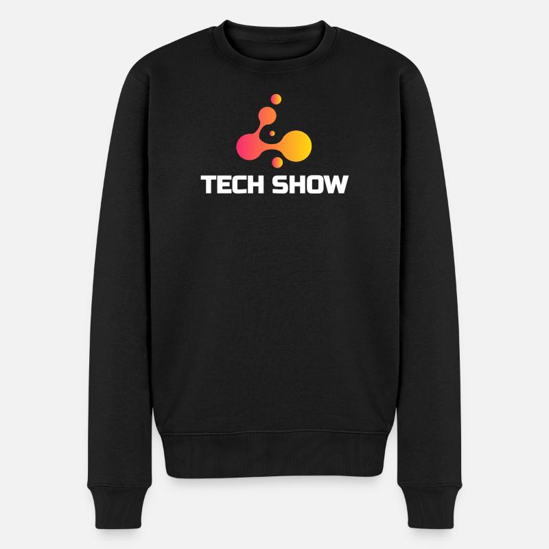 Technikshow Neon Blob Tee - Männer Premium Bio Pullover - Schwarz