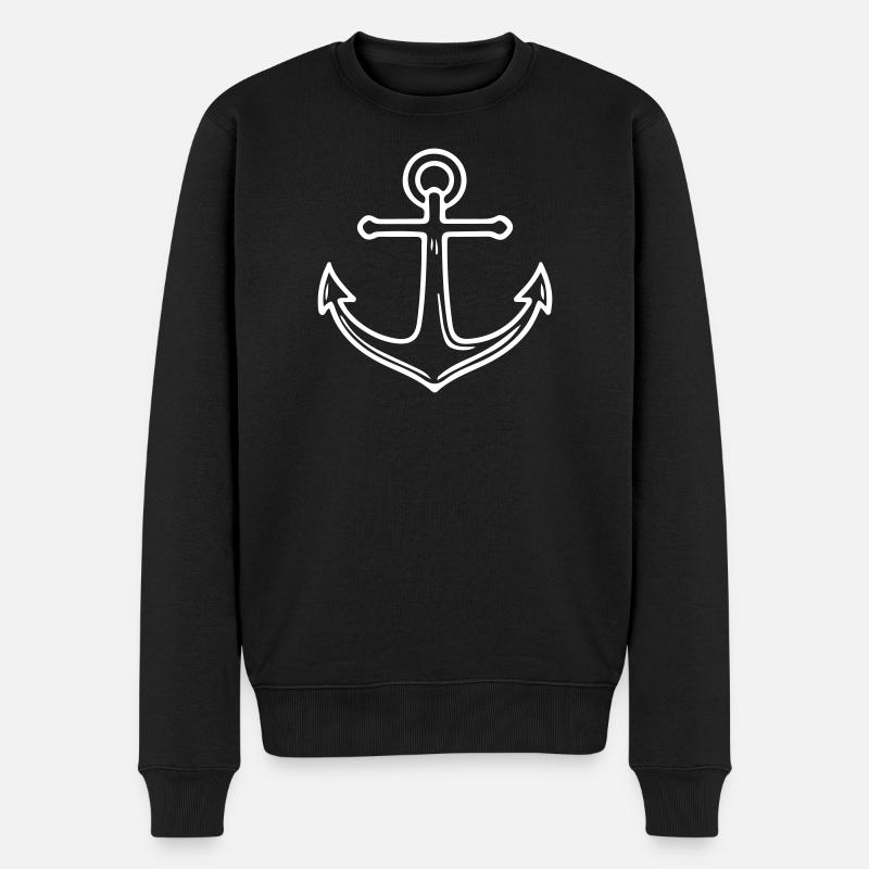 Symbolisme de l’ancre - Pull Premium bio Homme - noir