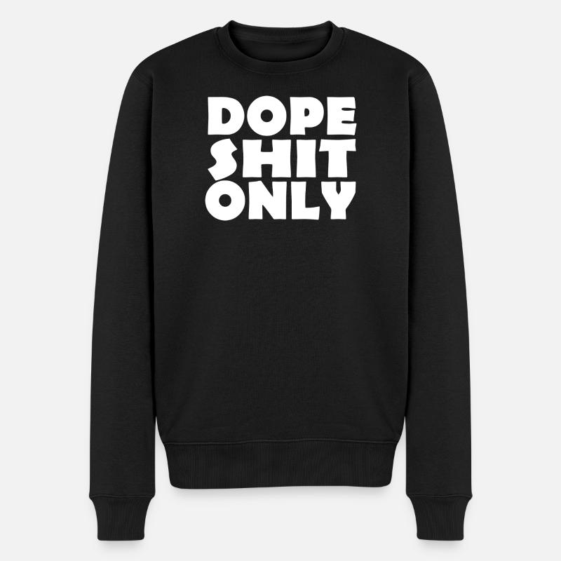 SHIT - Männer Premium Bio Pullover - Schwarz