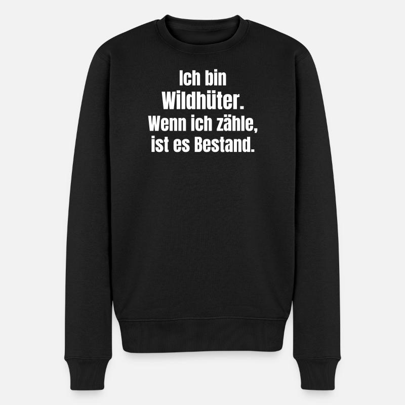 Wildhüter Bestandszähler - Männer Premium Bio Pullover - Schwarz