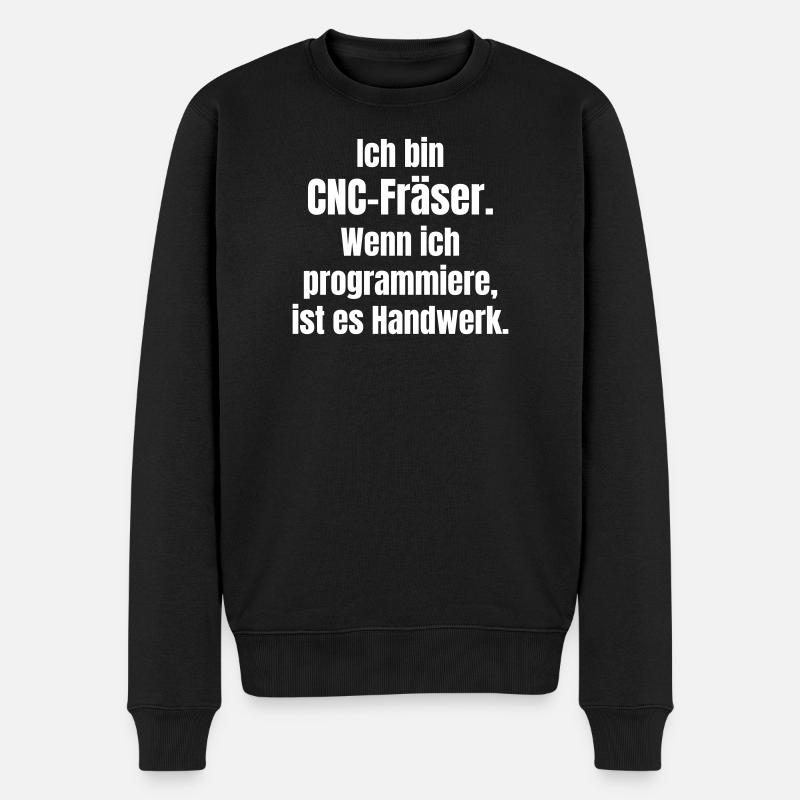 Fraiseuse CNC : Savoir-faire dans le code - Pull Premium bio Homme - noir