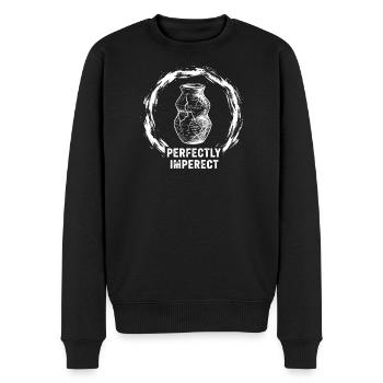 Perfectly Imperfect Vase - Men's Premium Organic Jumper - black - Front - Nico (187cm)