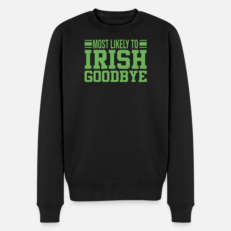 Probablement à l’adieu irlandais - Pull Premium bio Homme - noir