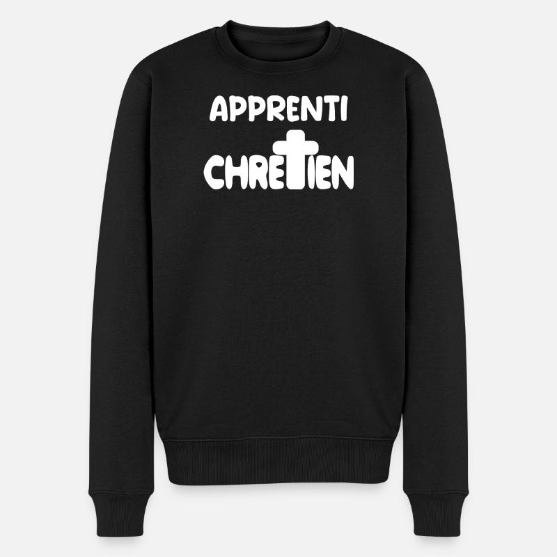 Katholisch-christliches Geschenk Gott - Männer Premium Bio Pullover - Schwarz