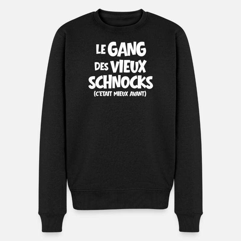 Senior, im Ruhestand, im Ruhestand - Männer Premium Bio Pullover - Schwarz