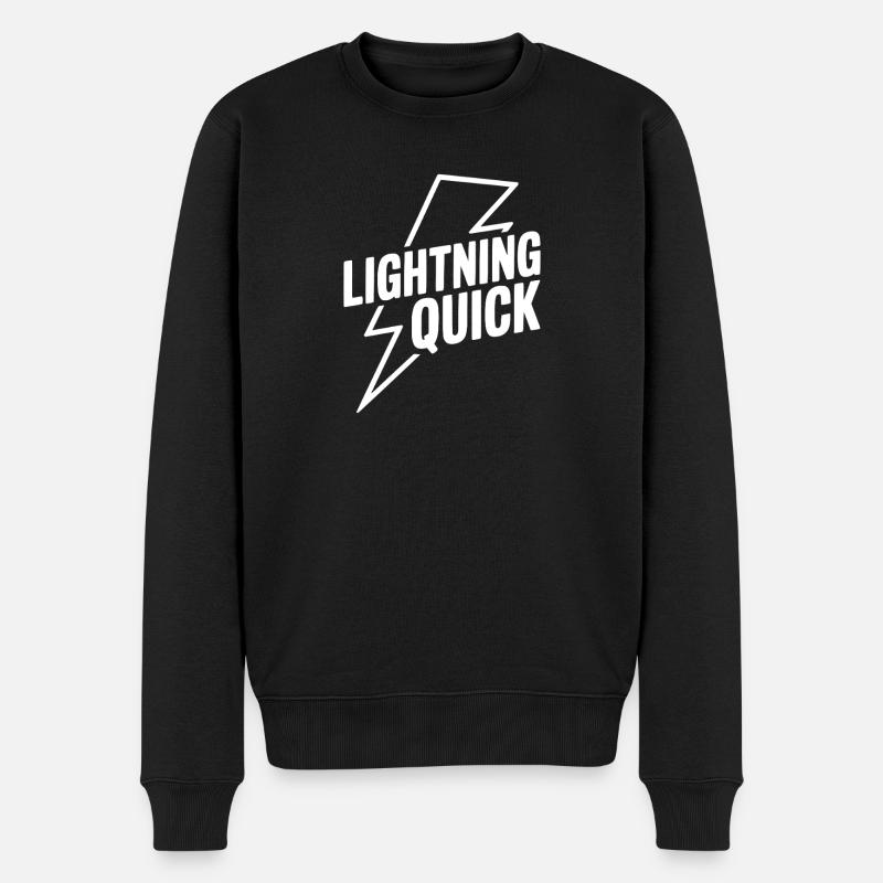 Éclair - Pull Premium bio Homme - noir