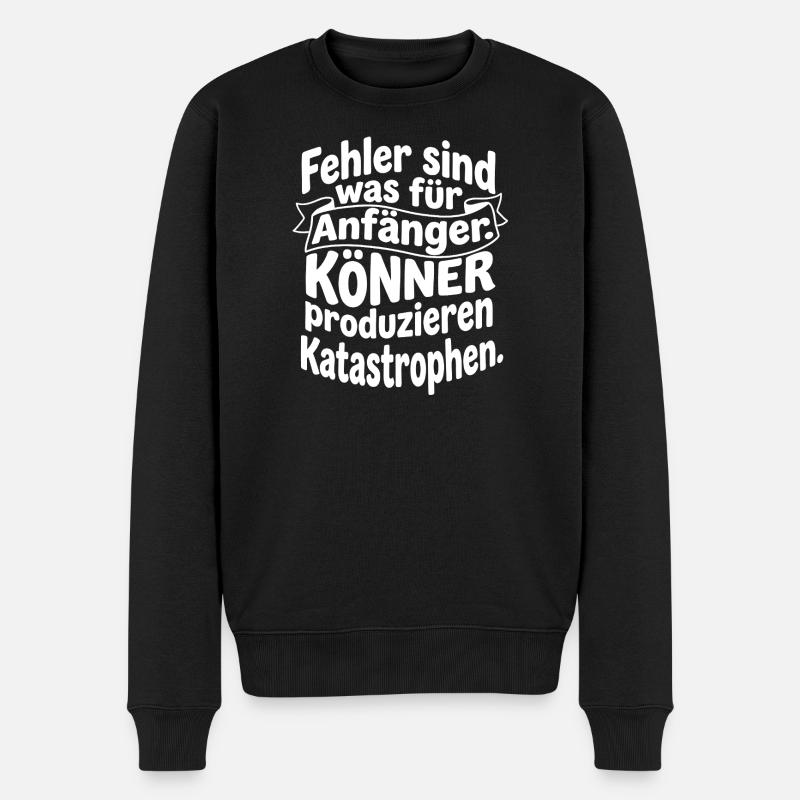 Les experts produisent des catastrophes - Pull Premium bio Homme - noir