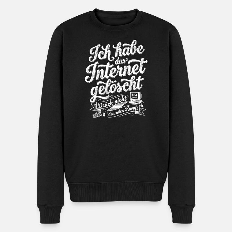 J’ai supprimé Internet - Pull Premium bio Homme - noir