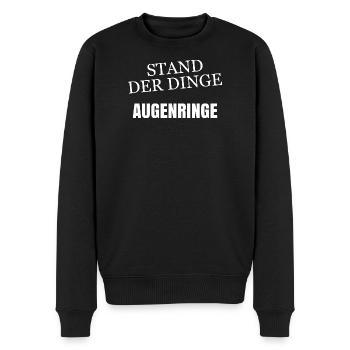 État de fait Cercles sombres - Pull Premium bio Homme - noir - Devant - Nico (187cm)