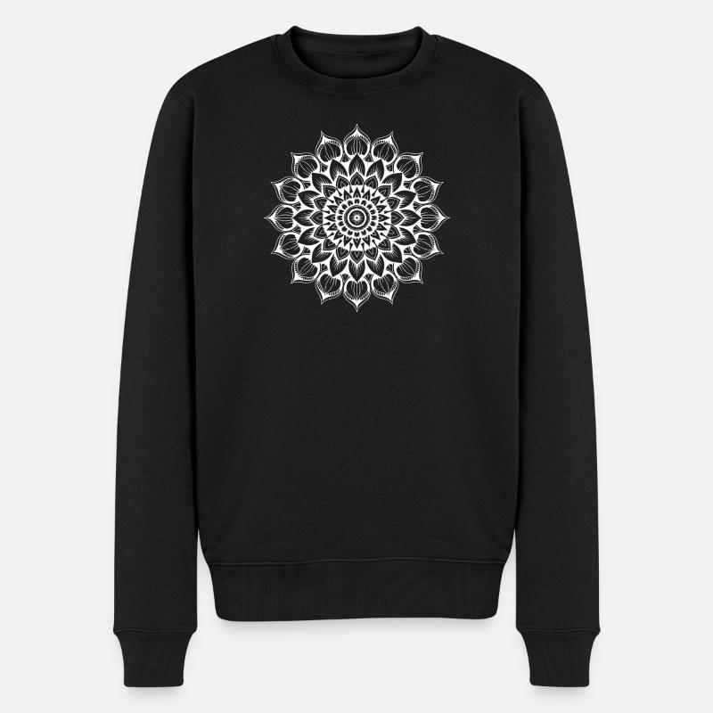 Mandala - Pull Premium bio Homme - noir