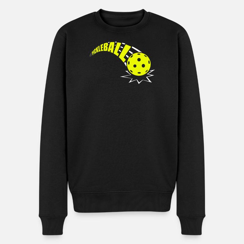 Joueur drôle de pickleball - Pull Premium bio Homme - noir