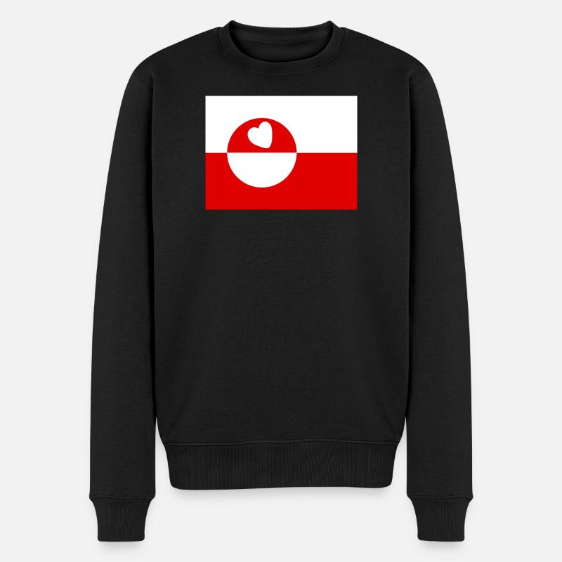 Grönland - Männer Premium Bio Pullover - Schwarz